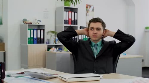 Tired Office Worker