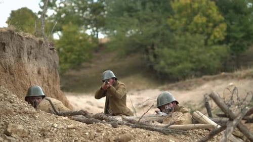 Fearless soldiers on the battlefield, Ultra Slow Motion