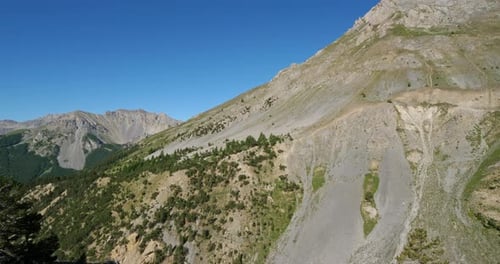 Le col de l'Izoard, le désert de la Casse, massif du Queyras, Hautes Alpes, France