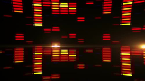 Dynamic Glowing Equalizer Bars Background Animation