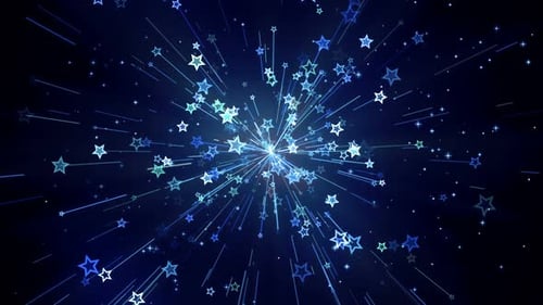 Celebration Blue Stars