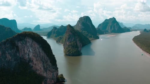 Panyee Fisherman Floating Village in Phang Nga, Thailand