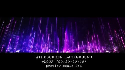 Purple Particles Widescreen Background