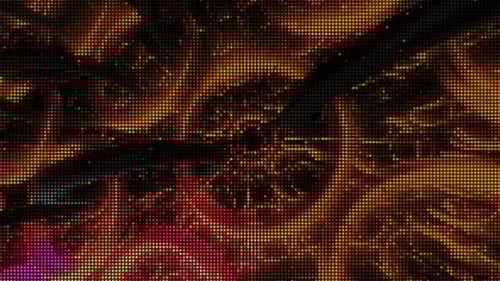 Dynamic Digital Pixel Grid Abstract Background
