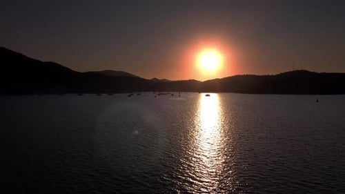 Ocean Water Shimmers with Sunrise