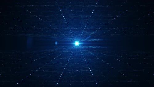 Futuristic Digital Grid Technology Loop Background