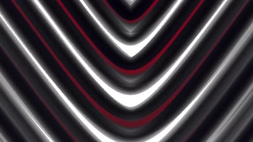 Dynamic Glowing Red and White Geometric Chevron Background