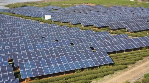 Solarkraftwerk im Berg