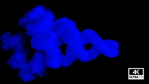 Dynamic Blue Fluid Flow Element Transition