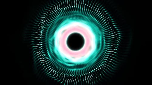 Moving Colored Particle Tunnel V5