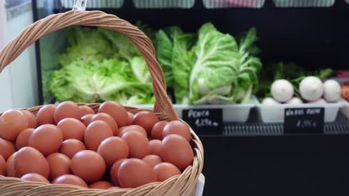Chicken Eggs in the Supermaket