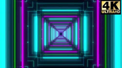 Neon Corridor Vj Loop