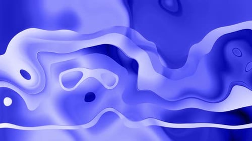 Abstract Fluid Blue Wavy Shapes Background Seamless Loop Animation