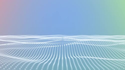 Abstract Digital Wave Grid Motion Background