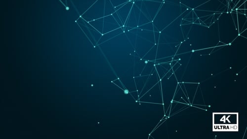 Blue Plexus Background Looped V2