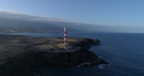Lighthouse On The Black Sea Lighthouse Stock Video Footage (8)