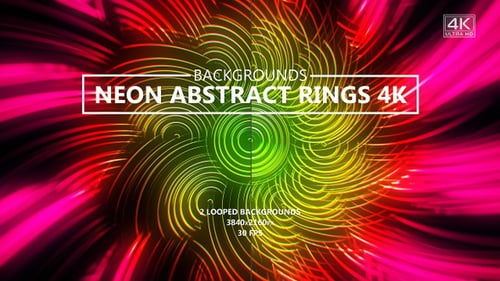 Neon abstrakte Ringe