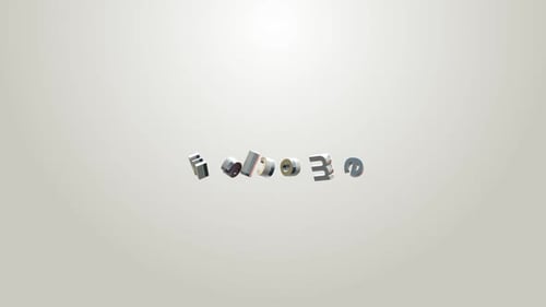 3D Welcome Text Animation in Multiple Languages