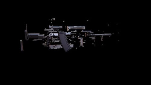Automatic Rifle Assembly Animation