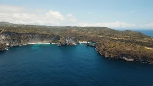 Aerial View Beautiful Beach