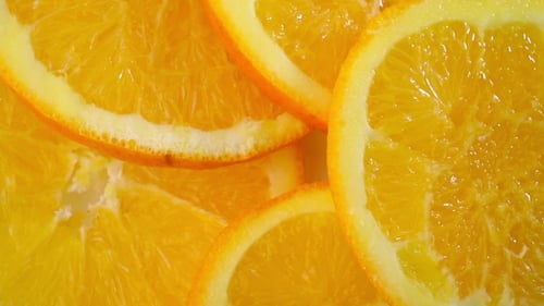 Close Up of Bright Citrus Fruit Slices