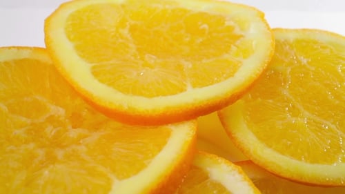 Vibrant Close-Up of Fresh Orange Slices