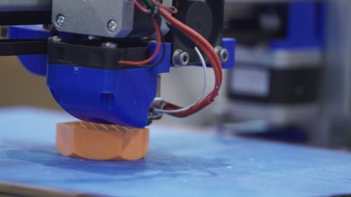 3D Printer Fabricating an Object