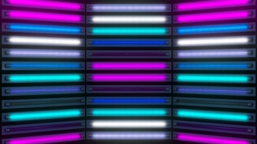 Blinkende farbige Lichter