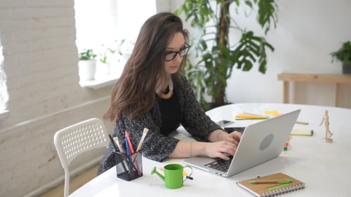 Young Designer Working In Creative Office