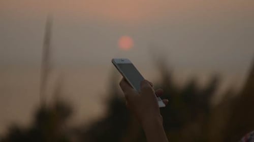Utilisation d'un smartphone