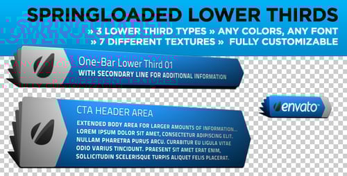 Springloaded Lower Thirds