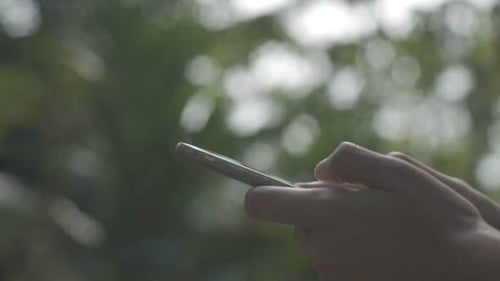Smartphone Green Background