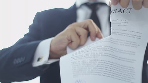 Businessman Cancels Contract