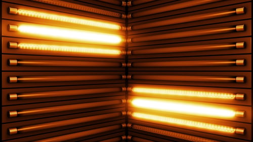 Warme Lichter blinken