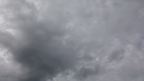 Gray Clouds Rolling Through the Sky