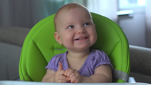 Smiling Baby Face. Baby Girl Smiling