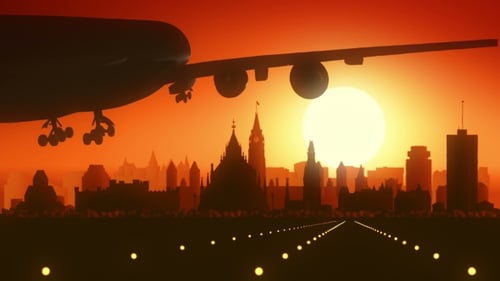 Ottawa Skyline Sunrise Landing