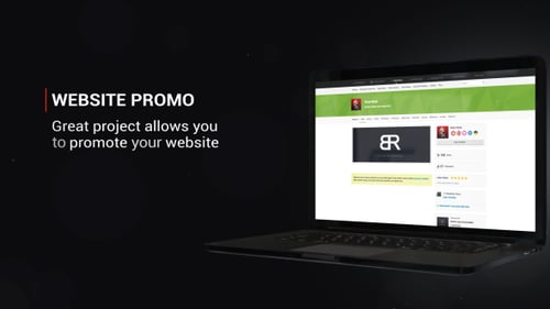 Laptop Website 3D Presentation