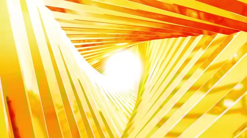 Abstract yellow colorful Neon stripes Triangle Vj Loop Tunnel background