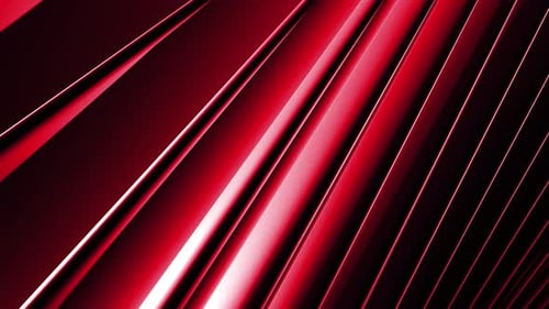 Dynamic Red Abstract Glossy Lines Seamless Background Loop