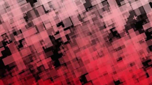 Abstract Geometric Red and Pink Squares Motion Background