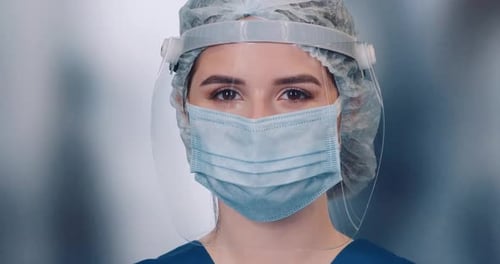 Medical Professional Wearing Protective Gear