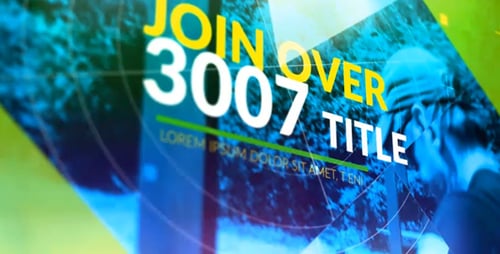 Energetic Corporate Event Promo with Futuristic HUD Graphics