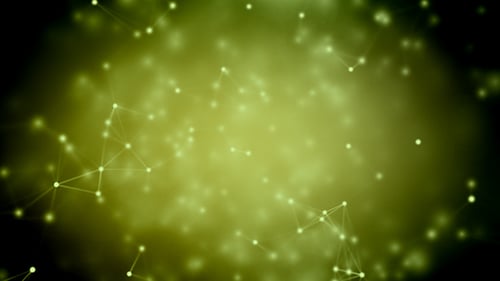 Abstract Digital Network Connecting Dots and Lines Background Loop