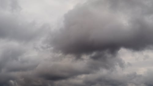 Gray Clouds Flowing in Sky Time-Lapse