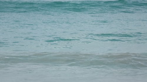 Azure Waves Rolled On The Sand Of Karon Beach