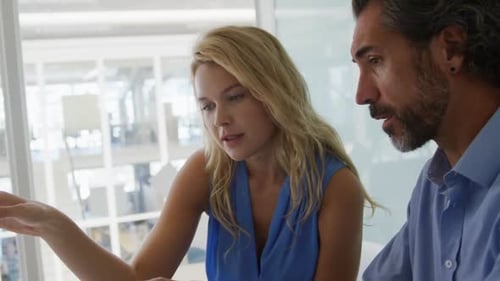 Creative professionals working in an office