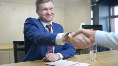 Welcoming Partner , Hand Shake