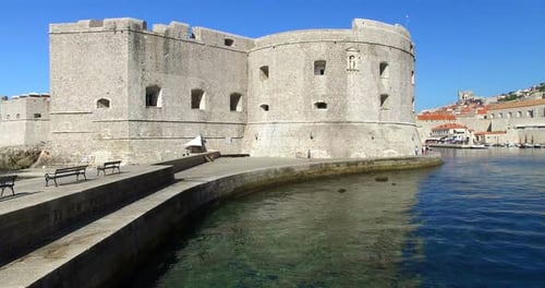 Fort St. Ivan And Old Town Harbour In Dubrovnik 1