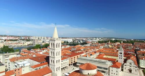 Tower Of Cathedral Of St. Anastasia In Zadar, Croatia 6
